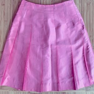Banana Republic Silk Shantung Pleated Skirt